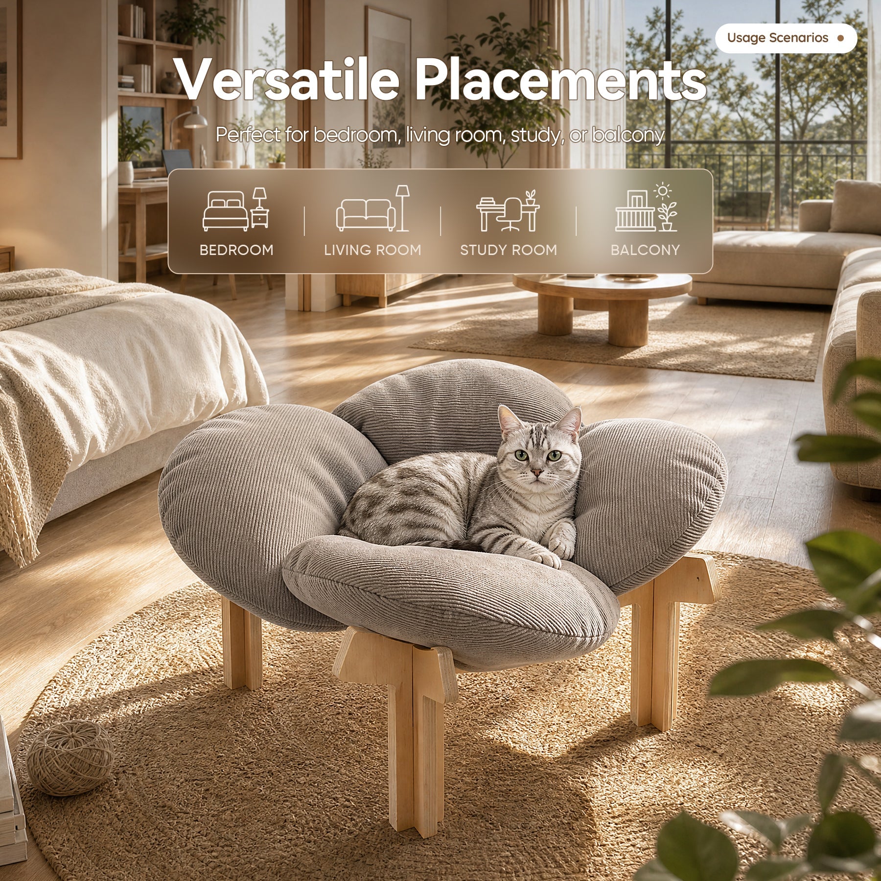 UNSPOW Elevated Cat Bed Review: Why Every Cat Parent Needs This Stylish Wooden Pet Sofa