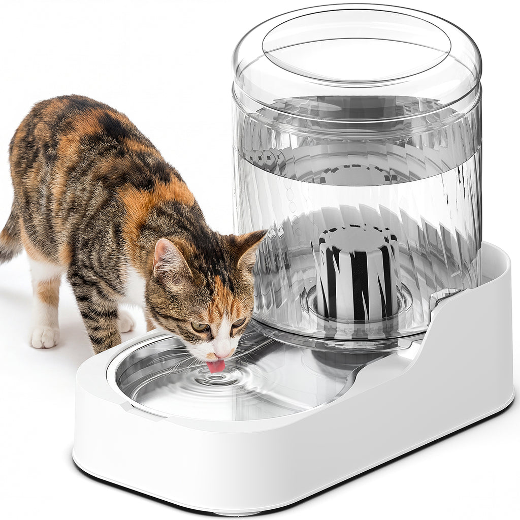 3L Automatic Cat & Dog Water Dispenser, Adjustable Flow Auto Pet Water Fountain
