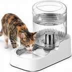 3L Automatic Cat & Dog Water Dispenser, Adjustable Flow Auto Pet Water Fountain