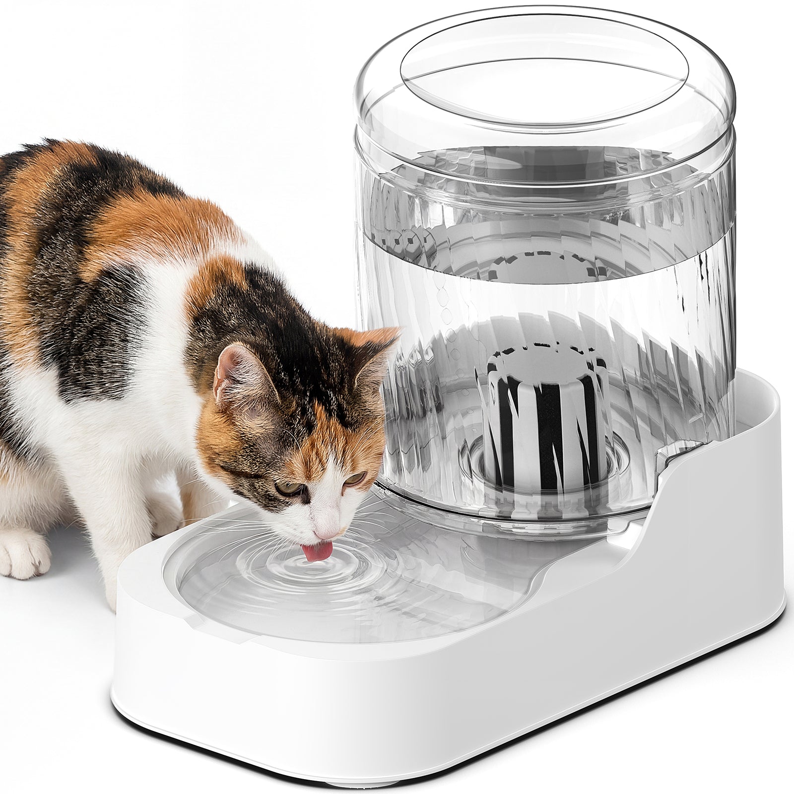 3L Automatic Cat & Dog Water Dispenser, Adjustable Flow Auto Pet Water Fountain