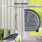 Cat Window Perch, Cordless Foldable Cat Window Hammock Bed, Stable Breathable Holds Up to 40lb