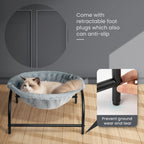 Teddy Velvet Pet Bed, Removable Washable Cover, Indoor & Outdoor, Moisture Cold Isolation for Small Cats Medium Dogs