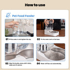 3L Automatic Cat & Dog Water Dispenser, Adjustable Flow Auto Pet Water Fountain