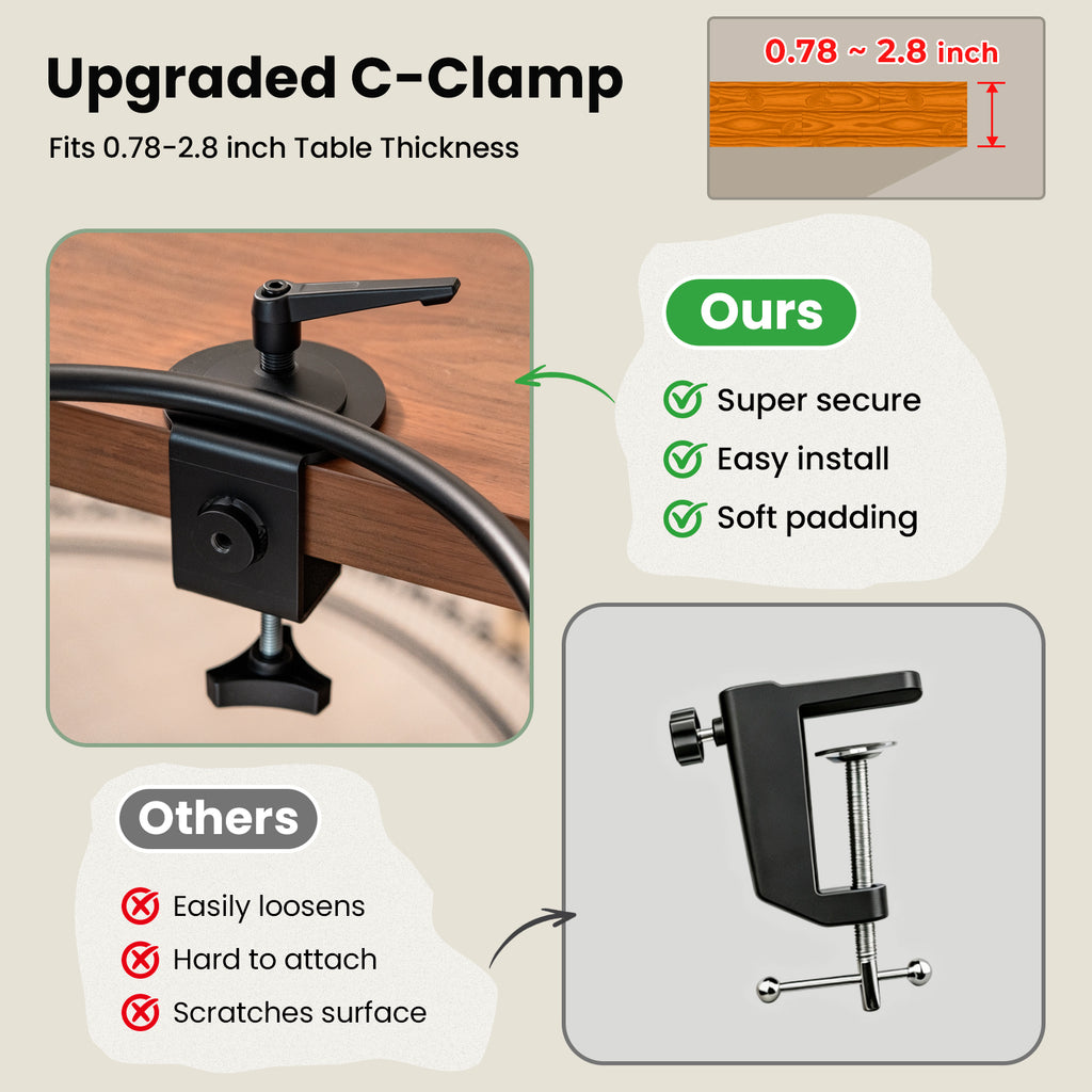 Cat Desk Bed, 2-in-1 Design, Soft Perch, Holds 40lb White+One Clip