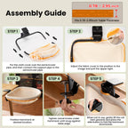 Cat Desk Bed, One-Click Fold Semi-Circular Mesh Cover Material Cat Hammock Holds Up to 40lbs