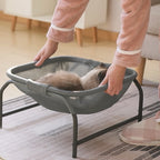 Pet Square Hammock Bed Whole Wash Stable Detachable Easy Assembly Indoor Outdoor