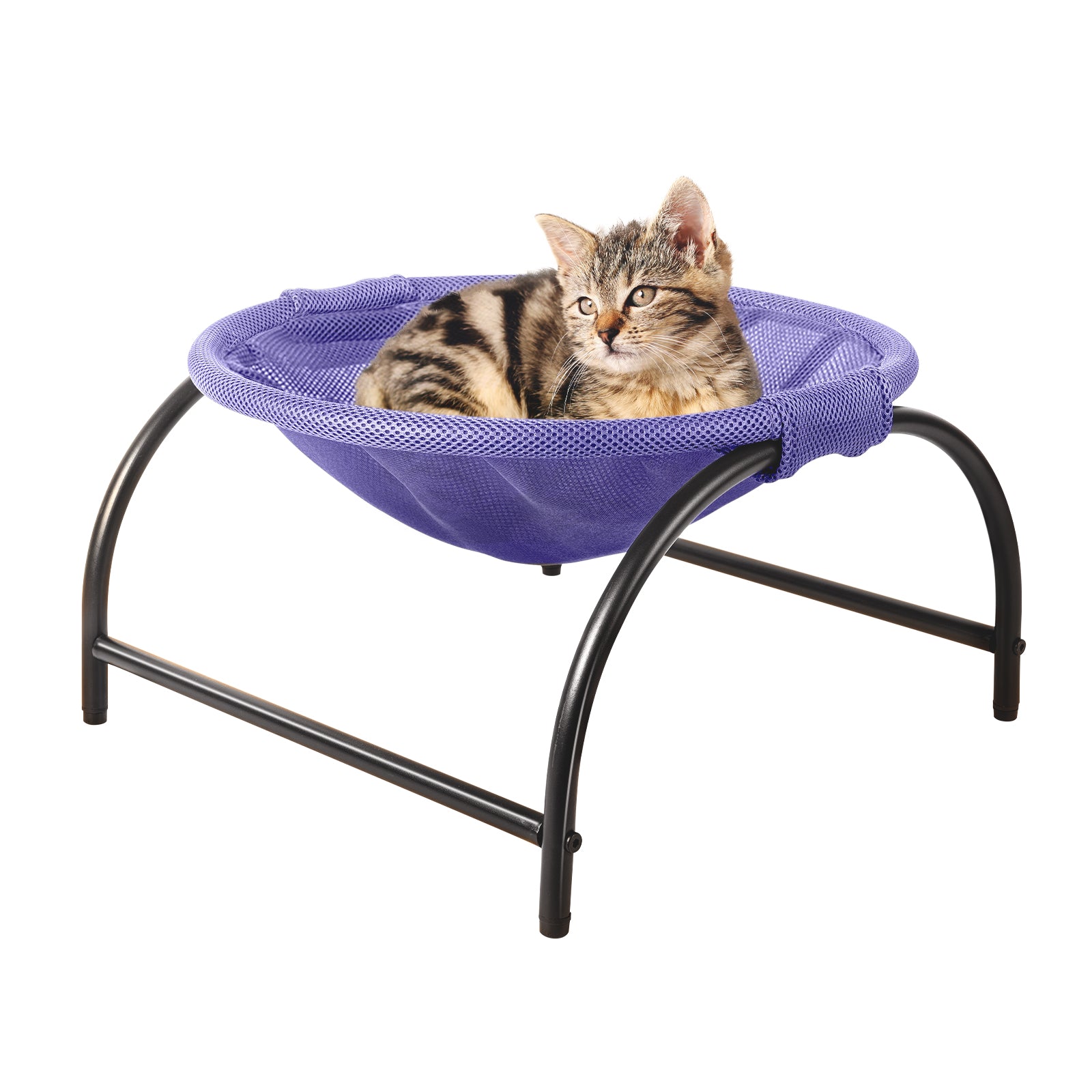Elevated Cat Bed Hammock Whole Wash Stable & Breathable Easy Assembly Indoors Outdoors